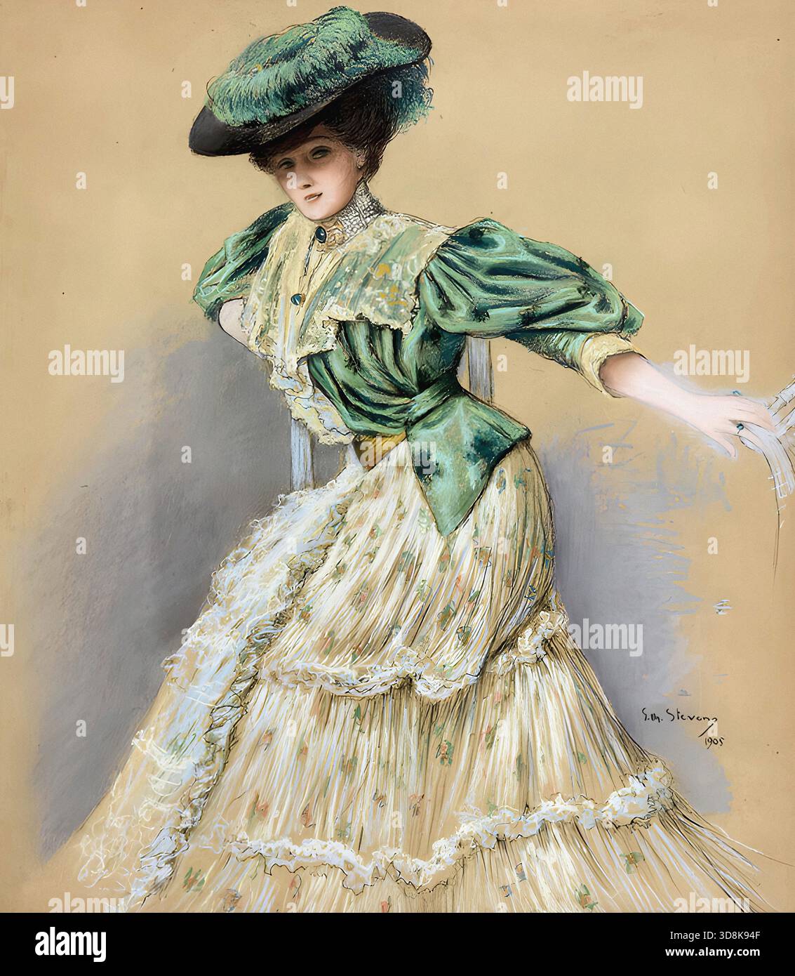 Lady in a green dress painting hi-res stock photography and images - Alamy Lady in a green dress painting hi-res stock photography and images - Alamy