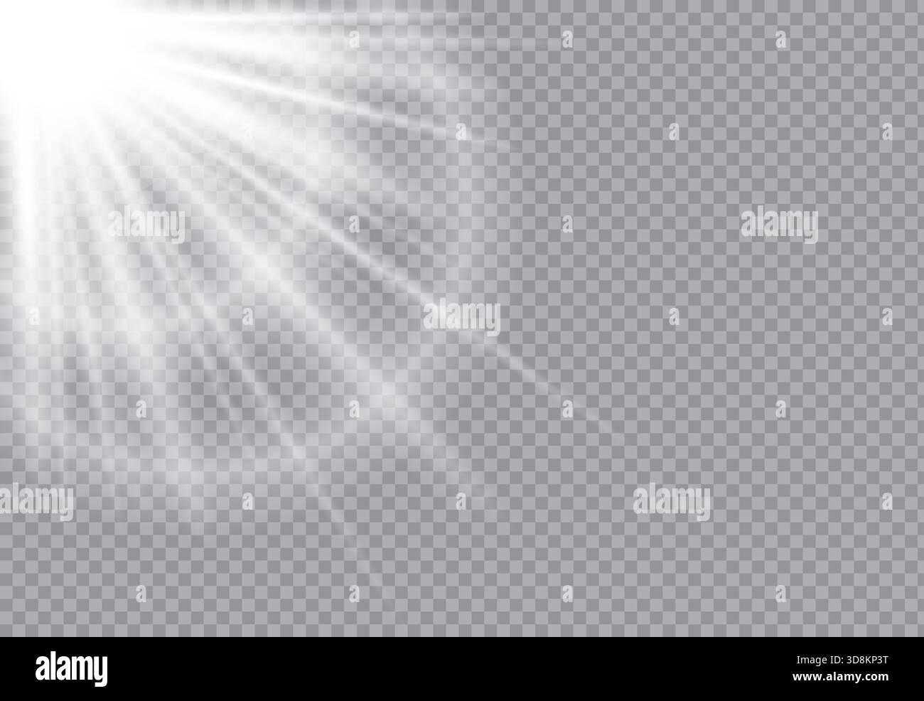 Realistic light rays with transparent background. Great for editing ...
