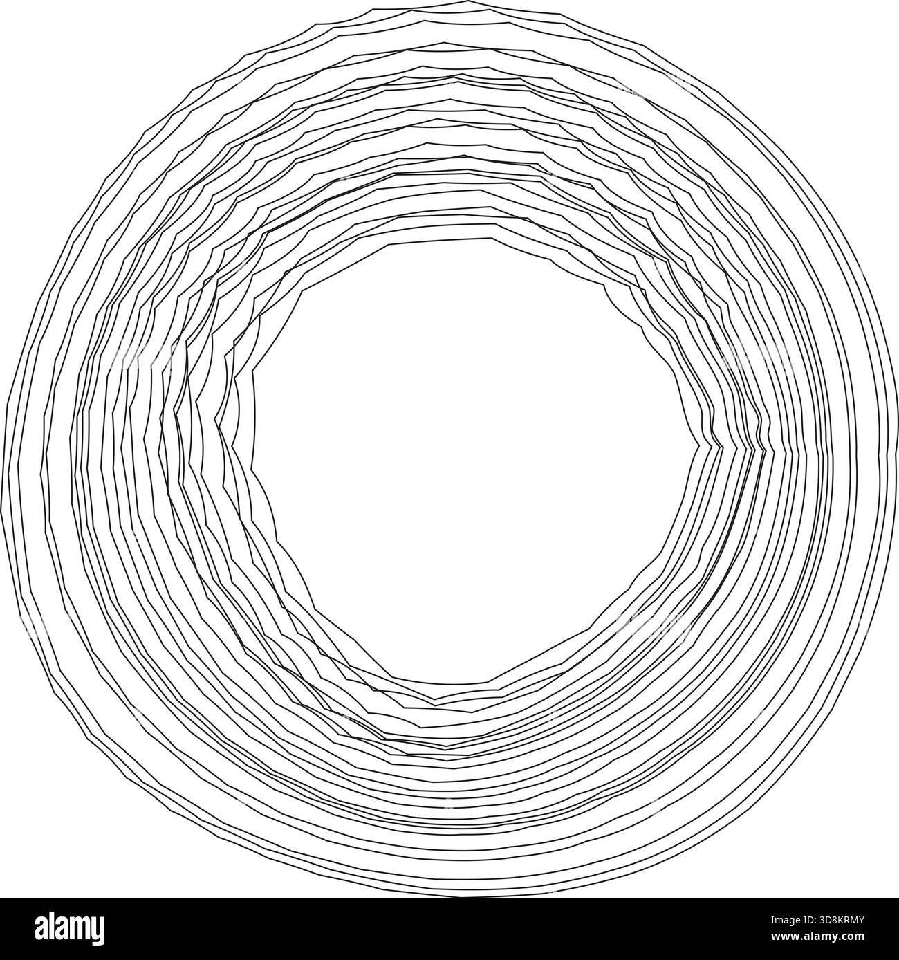 A design featuring two spiraling loops intertwined, creating an intricate and dynamic movement. Stock Vector