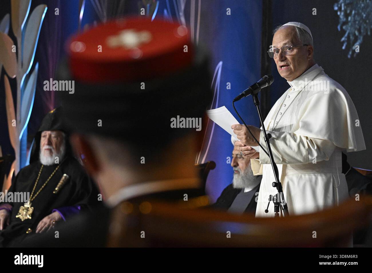 Pope Leo XIV meets with Christian and interreligious leaders at Martyr ...