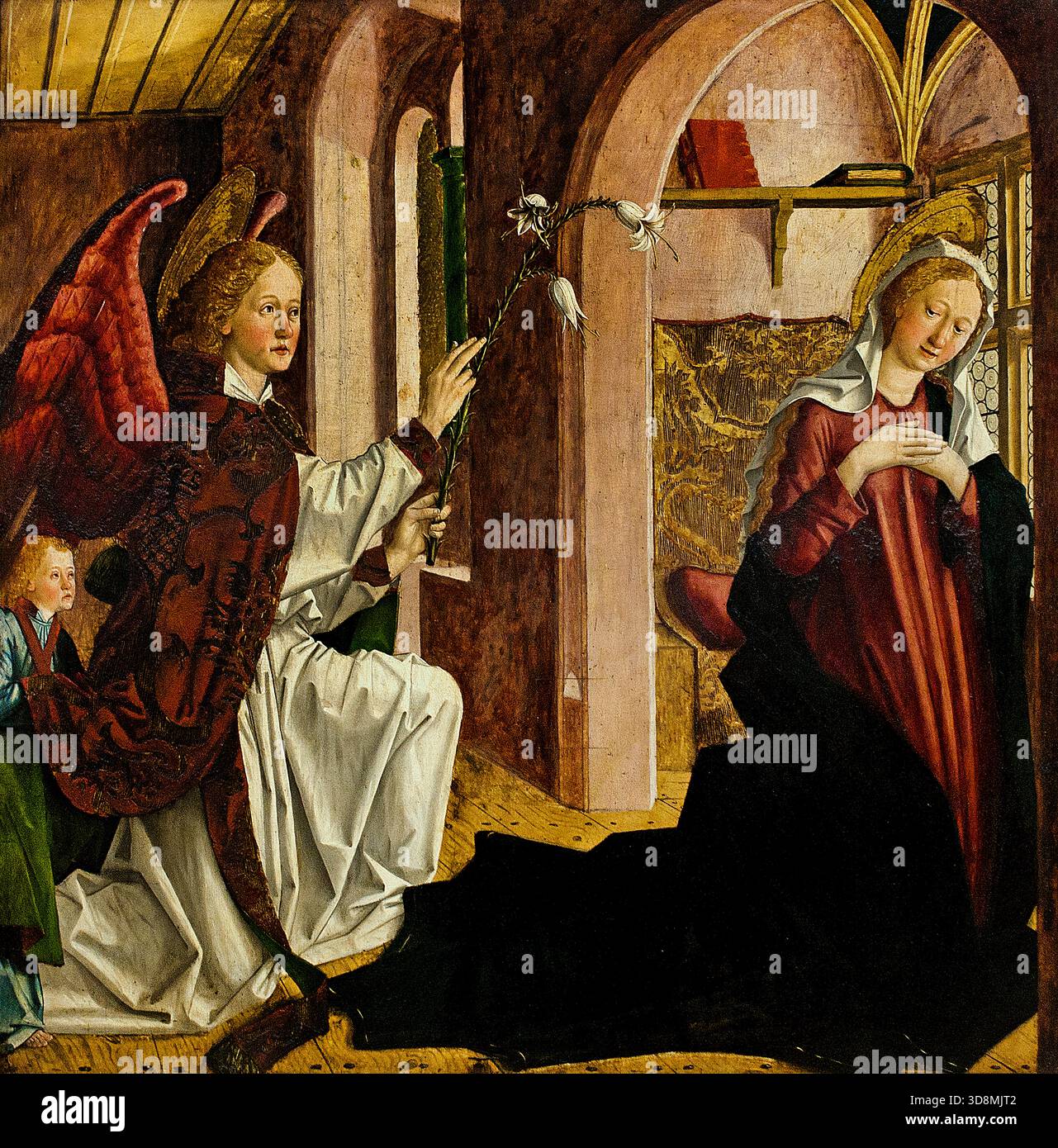 Annunciation to mary by michael pacher hi-res stock photography and ...