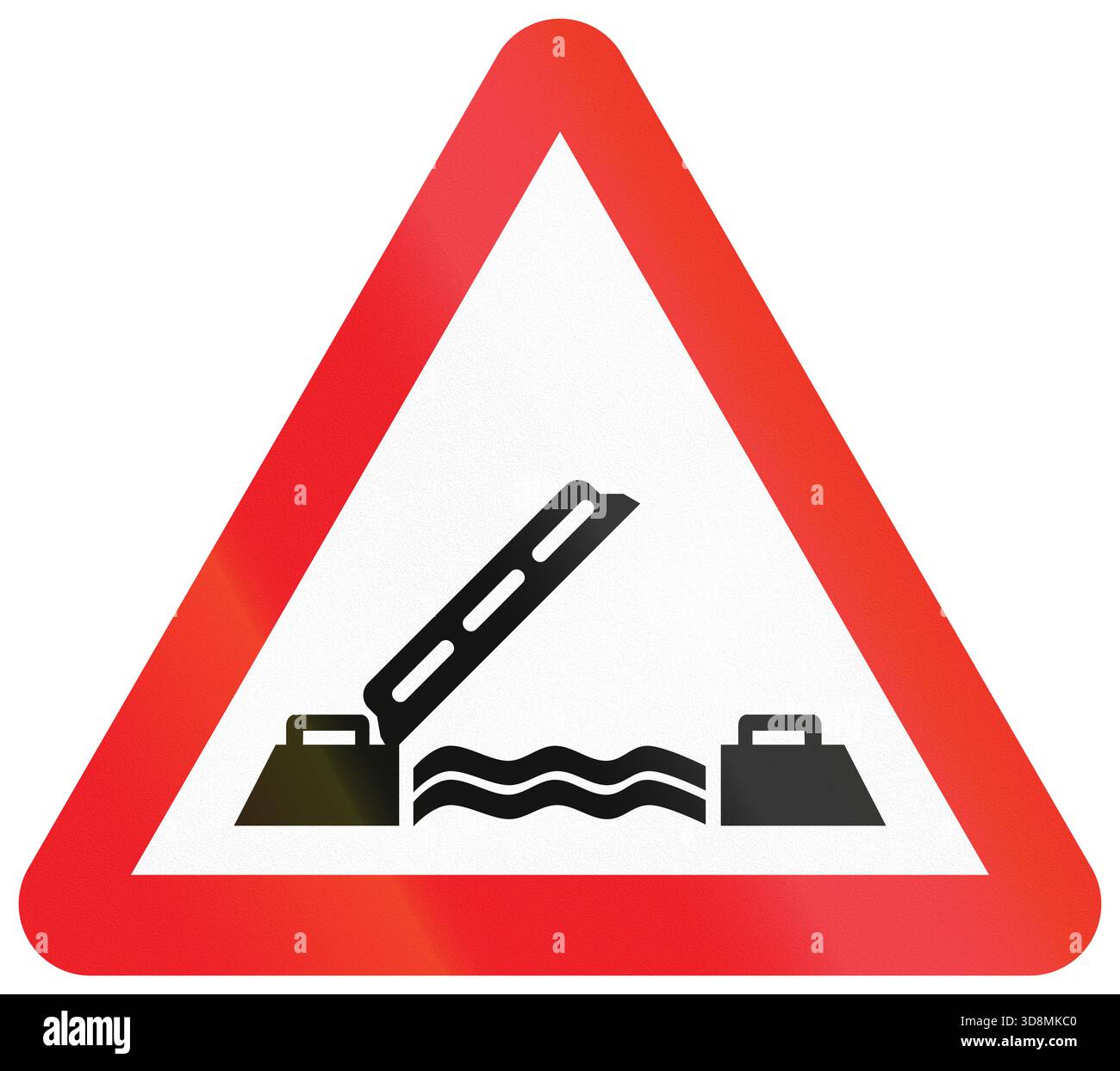 Bridge Is Open Sign Road sign used in India - Opening or swing bridge Stock Photo - Alamy