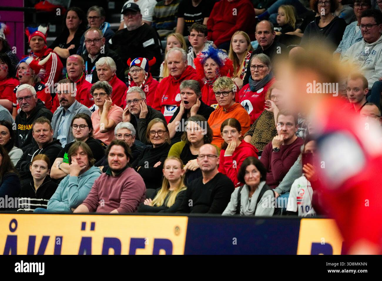 Trier, Germany 20251201. Norway's supporters during the group stage ...