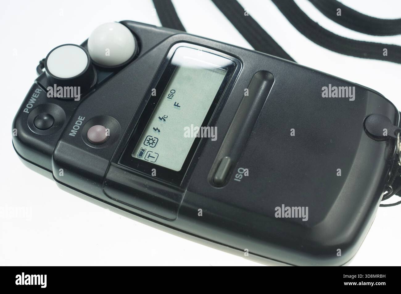 Flashimeter to measure incident and reflected light. Stock Photo