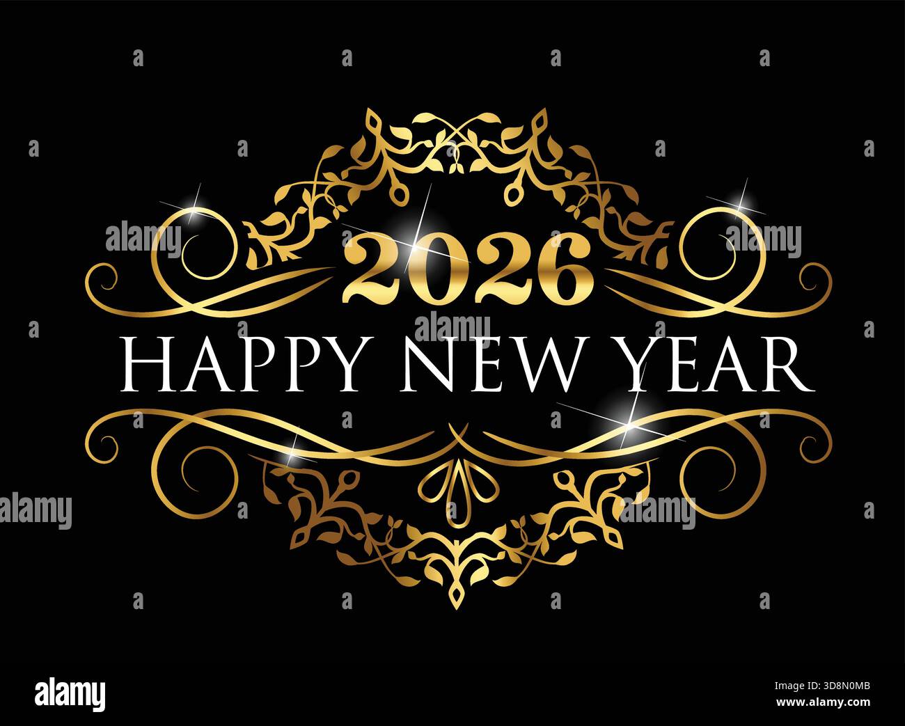 happy new year 2026 stock vector images - alamy