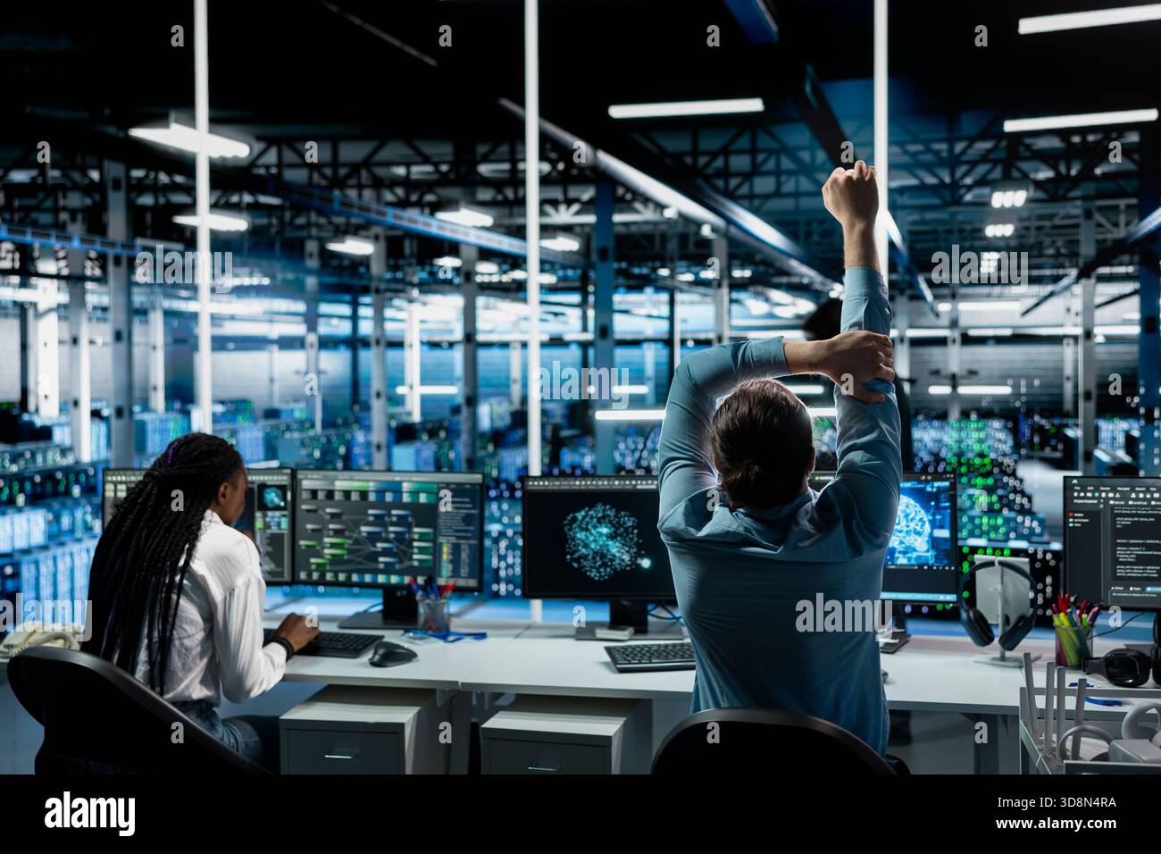 Relaxing Developer Combat the pain hi-res stock photography and images - Alamy