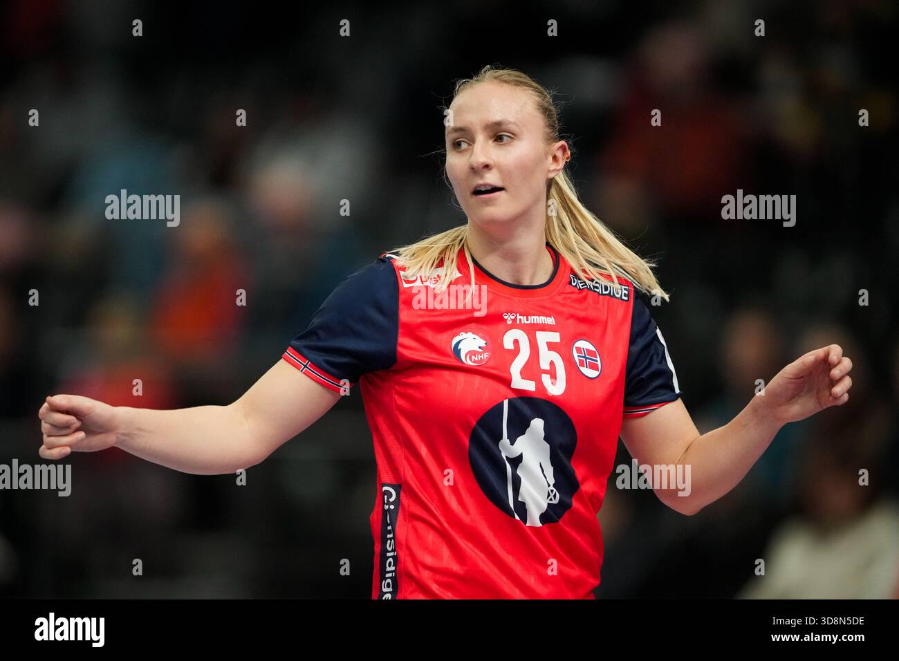 Trier, Germany 20251201. Norway's Henny Ella Reistad during the group ...