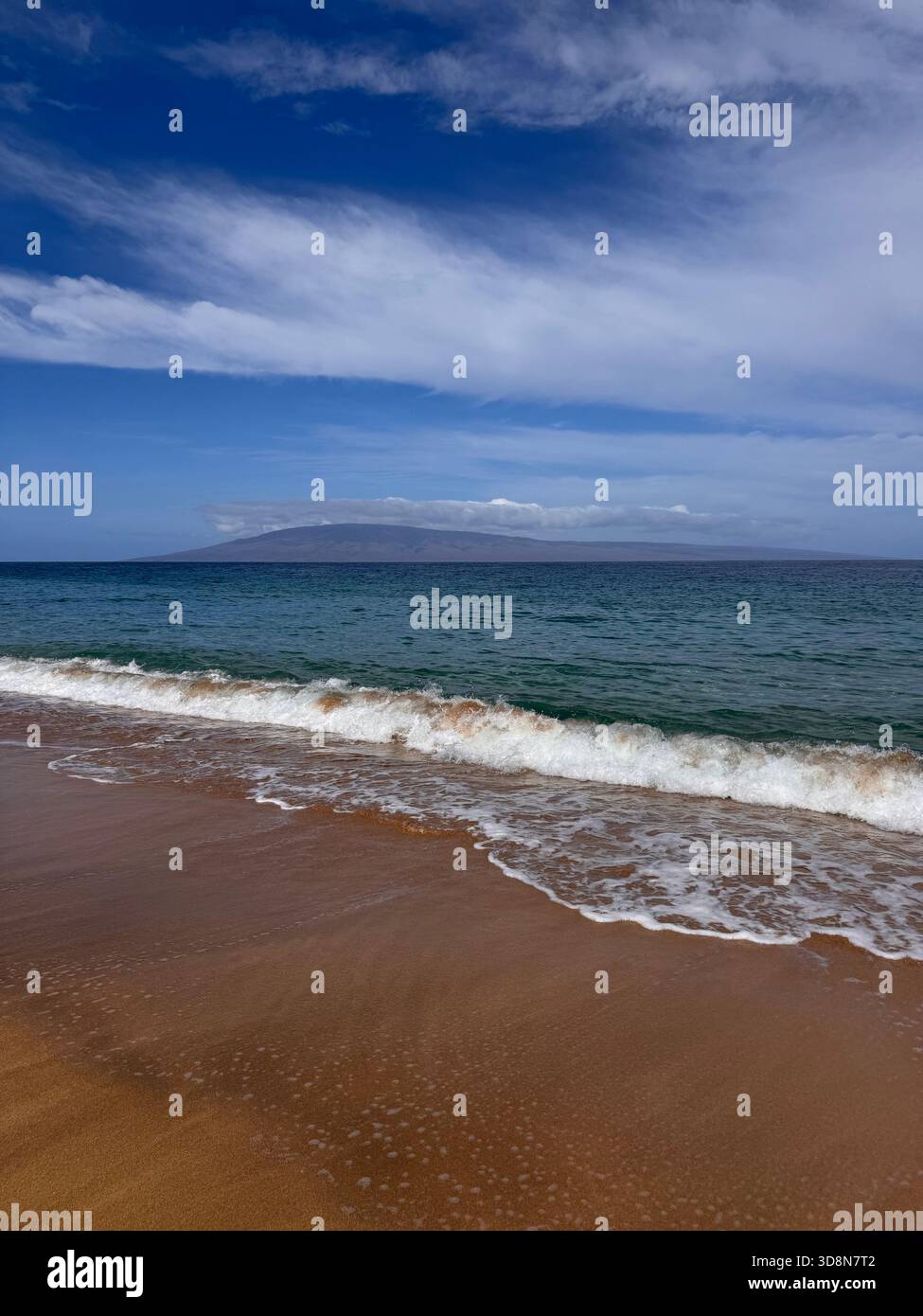 Kaanapaali Beach, Maui, Hawaii, view from resort - Smartphone Captured Stock Image