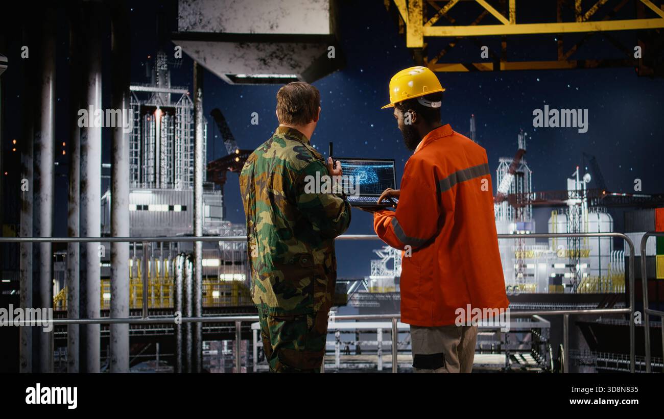Offshore Operations Engineer Offshore engineer naval officer using hi-res stock photography and ...