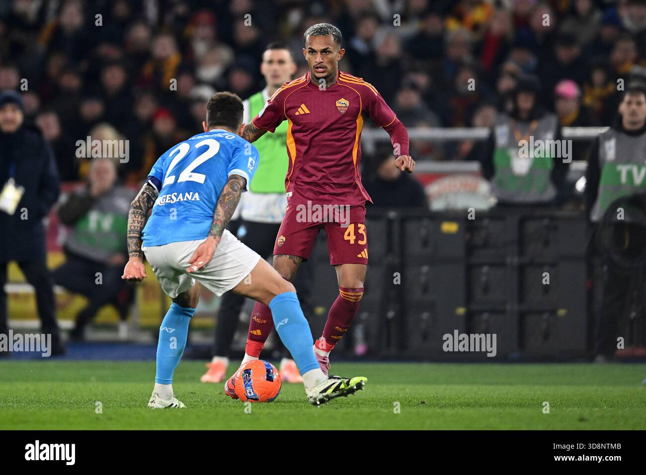 Wesley of AS Roma during seen in action the Serie A match between AS ...