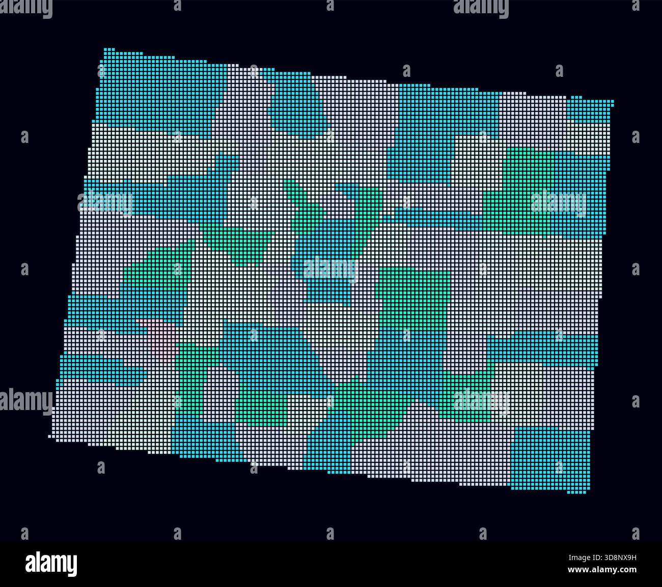 Dots Pattern Vector Map of Colorado. Stylized Silhouette of Colorado. Flag  of Colorado. Set of Multicolored Map Markers Stock Vector Image \u0026 Art -  Alamy, image size:1300x1154