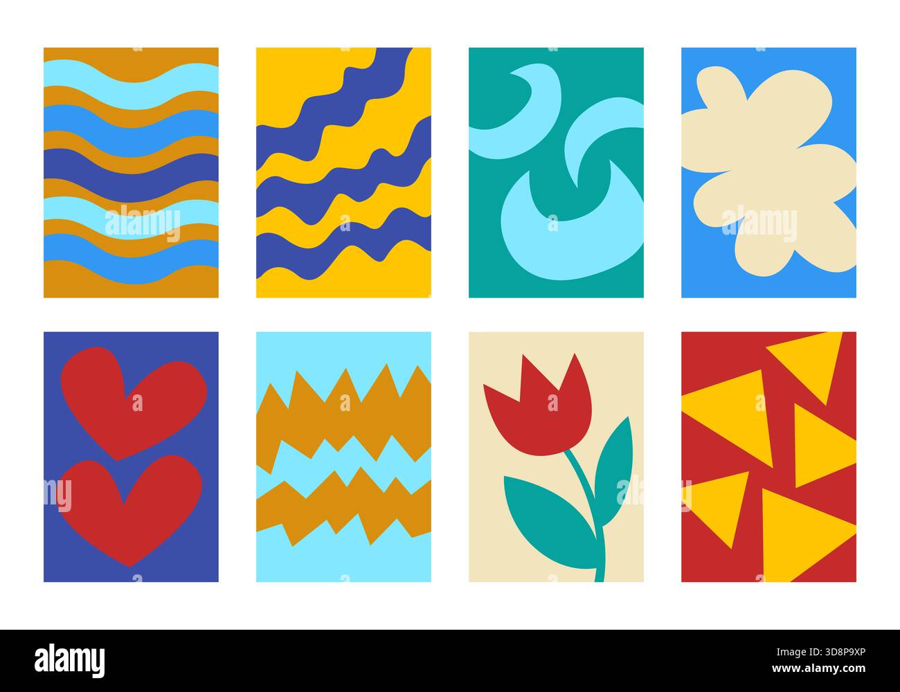 Collection of abstracts, designs, frames and backgrounds for creating ...