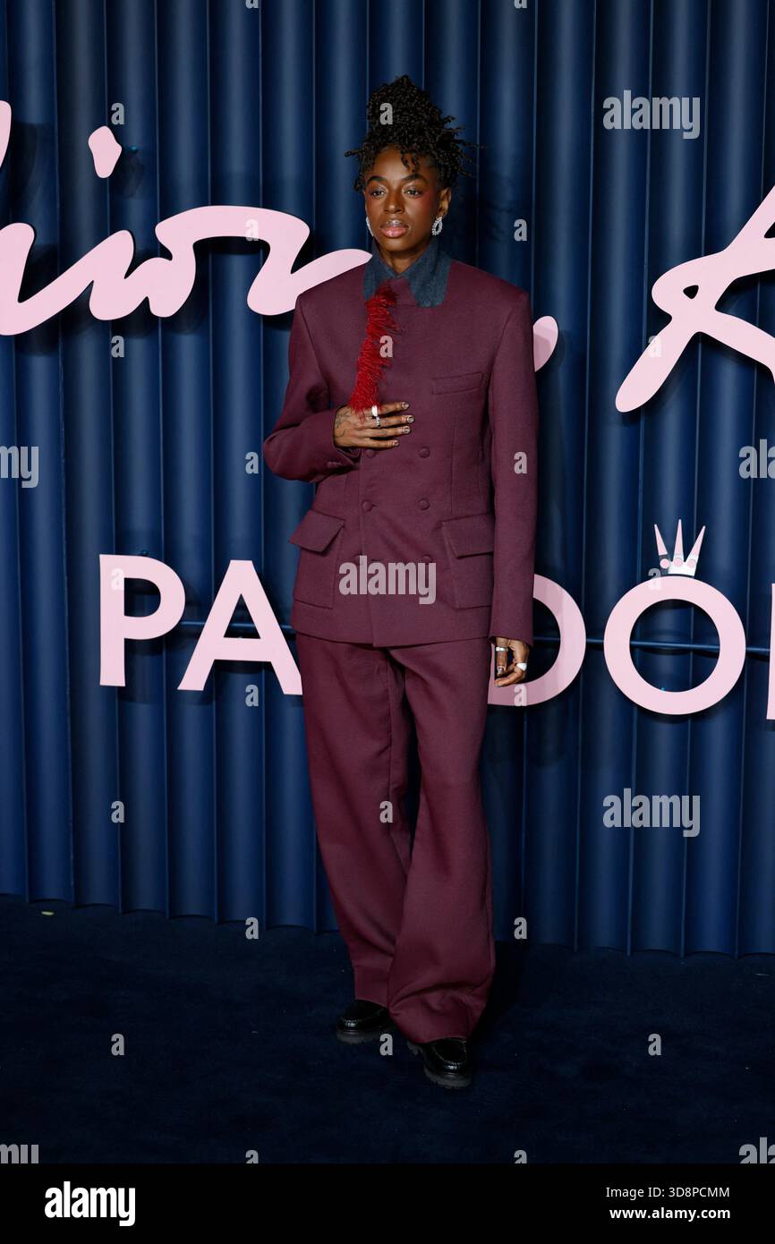 London, UK. 01st Dec, 2025. Cat Burns poses at the photocall of British Fashion Awards held at Royal Albert Hall, on December 01st 2025 in London, Great Britain. Photo Marco Piovanotto/ABACAPRESS.COM Credit: Abaca Press/Alamy Live News Stock Photo
