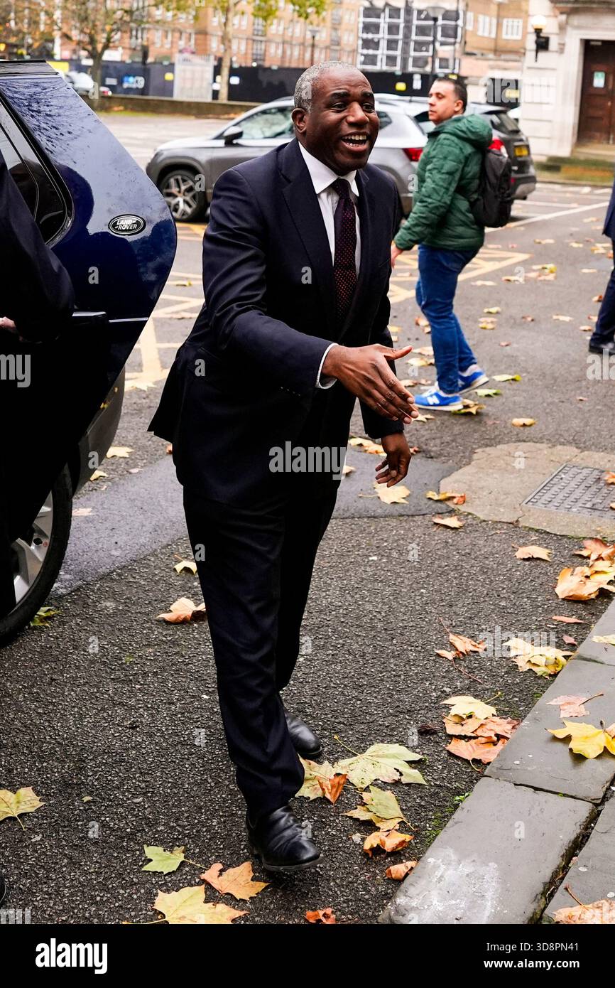 Deputy Prime Minister and Justice Secretary David Lammy during a visit to Inner London Crown Court ahead of an announcement of major reforms to the criminal justice system. Picture date: Monday December 1, 2025. Stock Photo