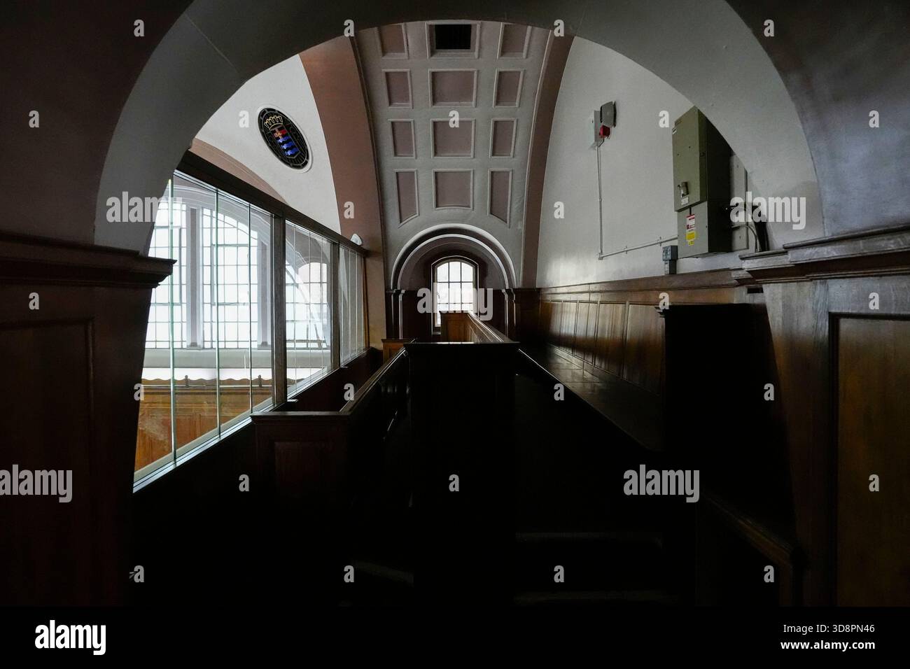 A general view of the public gallery inside Court 2 at Inner London Crown Court ahead of an announcement of major reforms to the criminal justice system. Picture date: Monday December 1, 2025. Stock Photo
