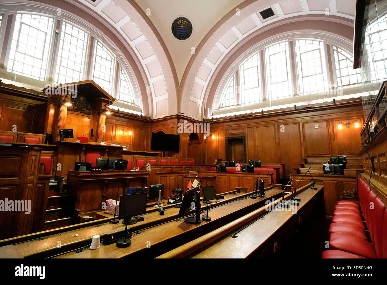 A general view of Court 2 at Inner London Crown Court ahead of an announcement of major reforms to the criminal justice system. Picture date: Monday December 1, 2025. Stock Photo