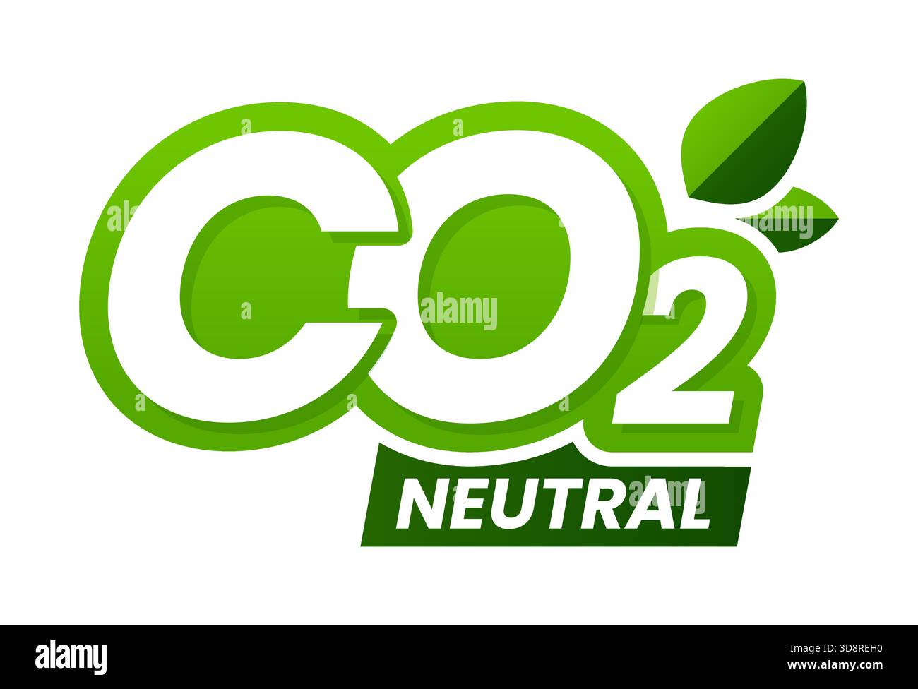 Carbon dioxide, greenhouse gas neutral icon Stock Vector Image & Art ...