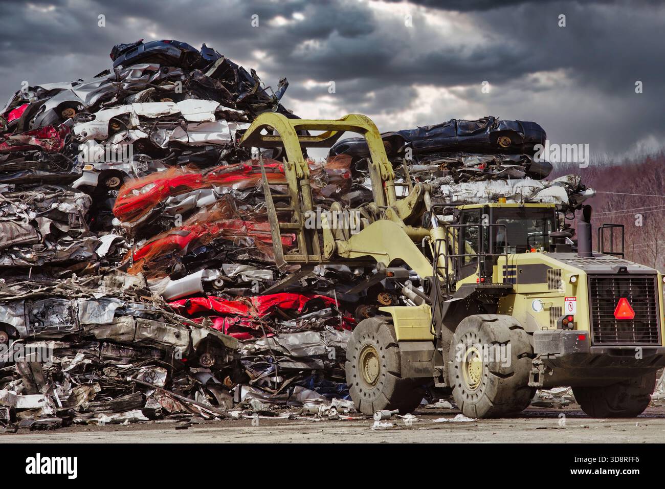 Automobile scarp yard Stock Photo