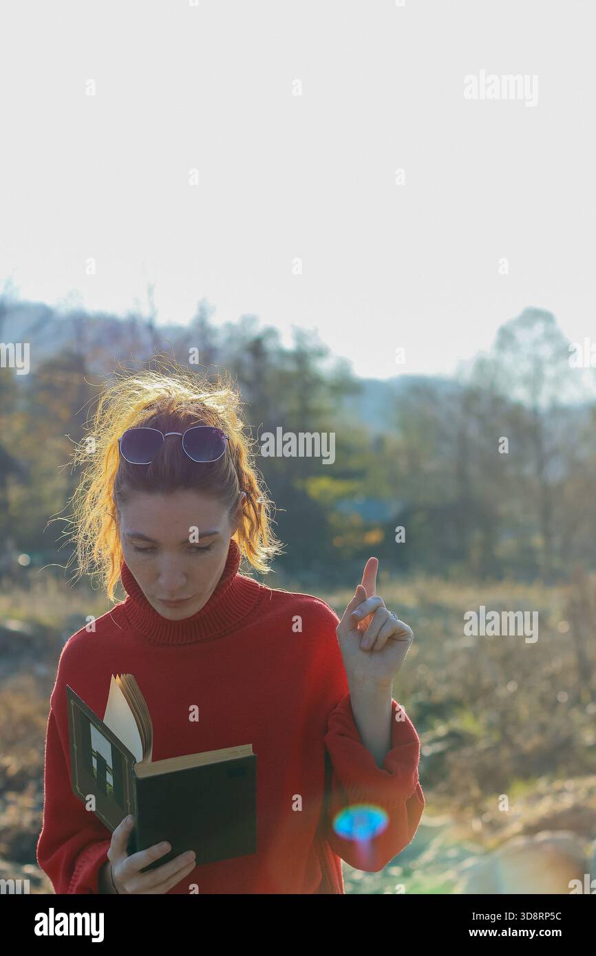 Woman eyes up finger hi-res stock photography and images - Alamy