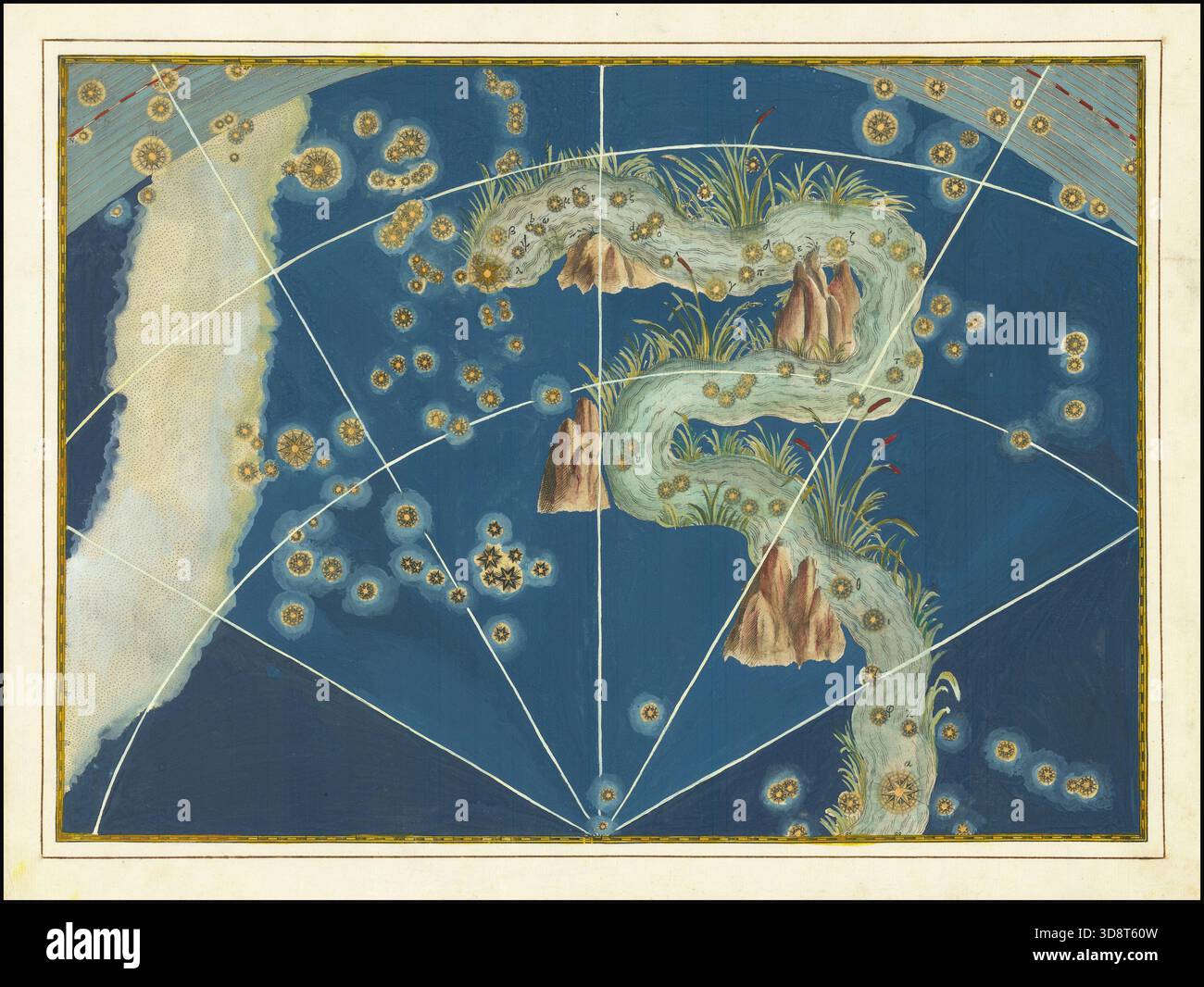John Bayer' celestial chart of the constellation Equuleus, with the ...