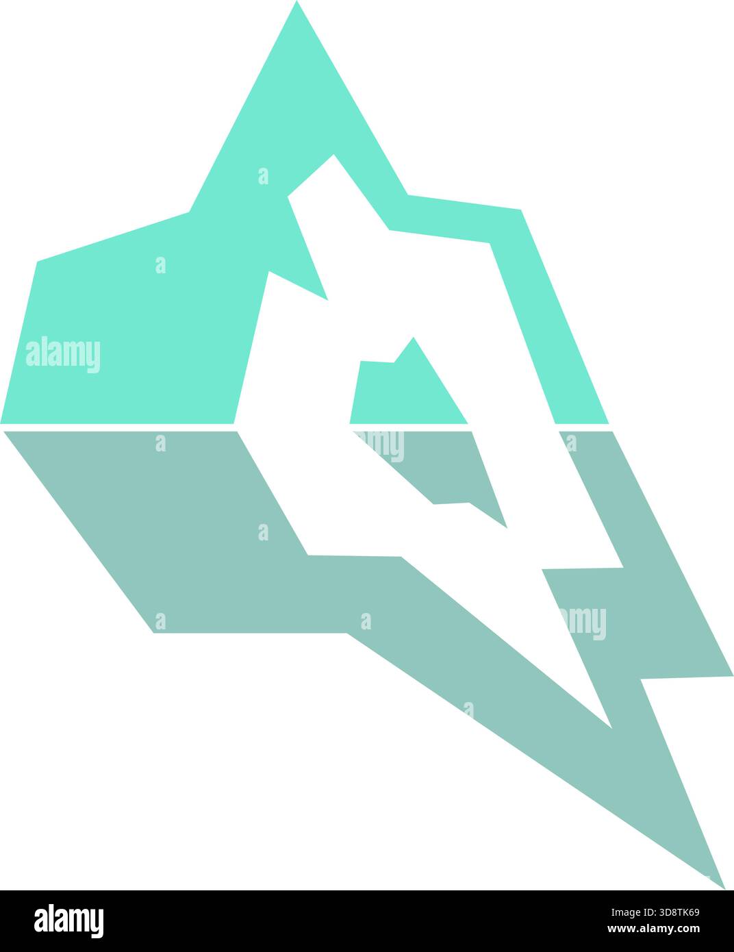 Iceberg logo icon design illustration Stock Vector