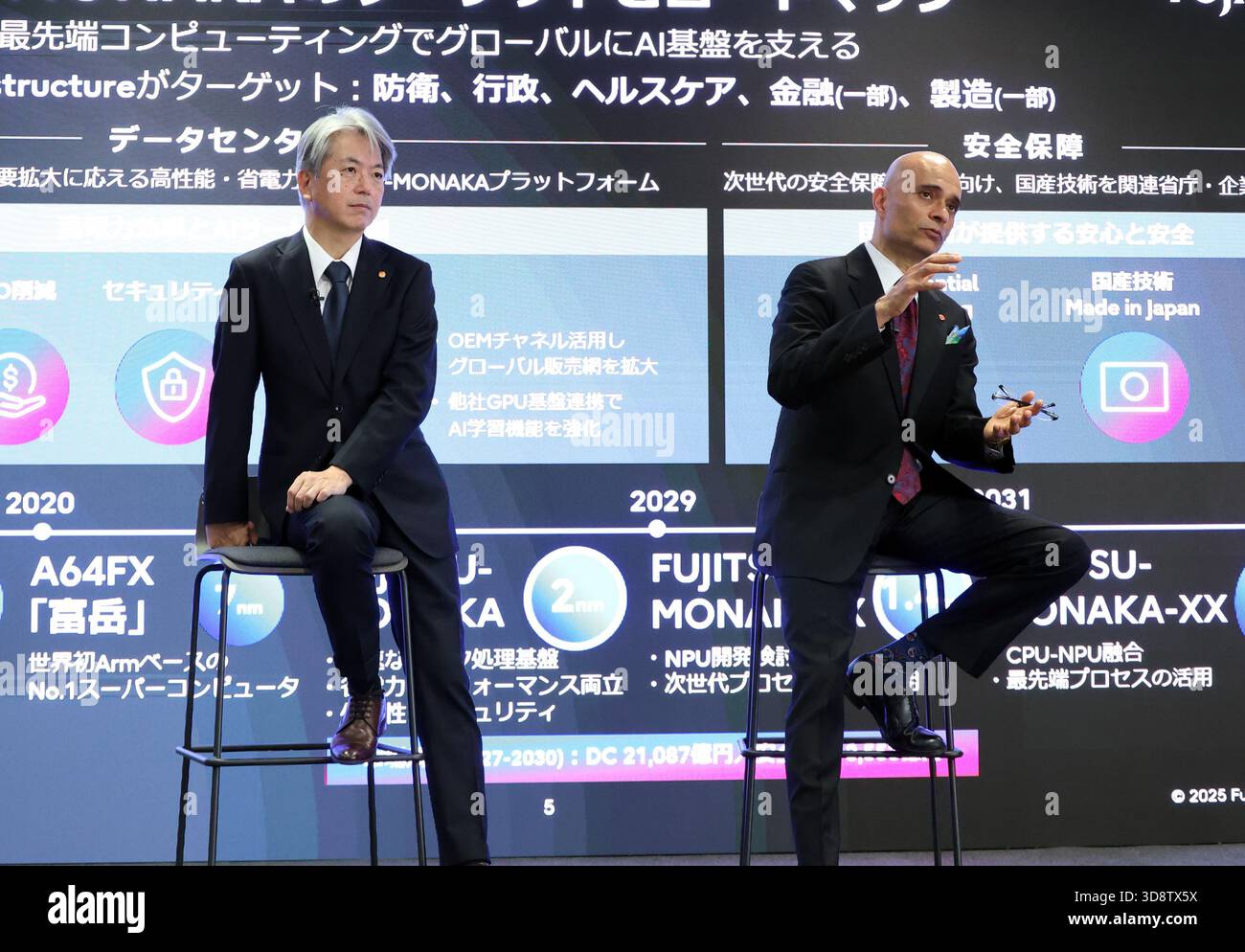 December 2, 2025, Kawasaki, Japan - Japan's computer giant Fujitsu vice ...