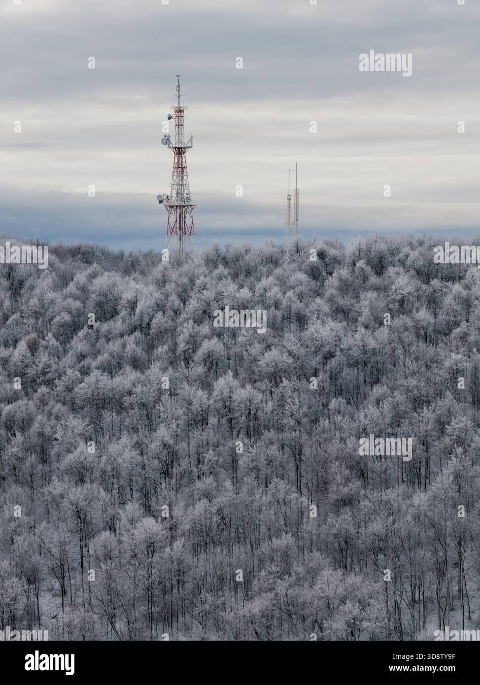 Aerial landscape snow covered mountains hi-res stock photography and ...