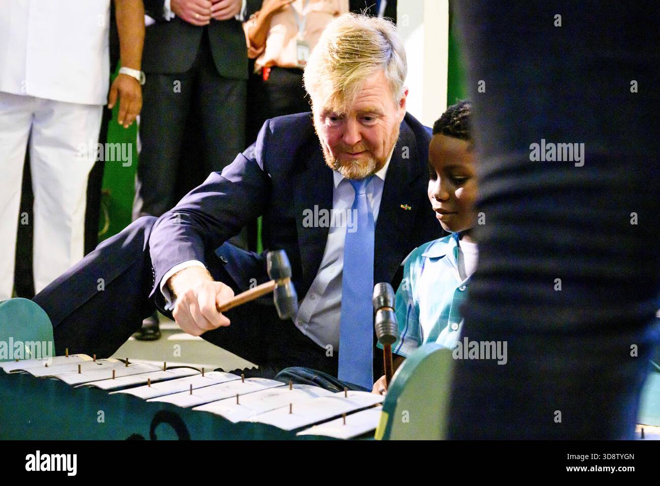 Paramaribo, The Netherlands, 2025-12-02 09:38:42 PARAMARIBO, December 2, 2025, Villa Zapakara. King Willem-Alexander and Queen Máxima are paying a state visit to the Republic of Suriname at the invitation of President Jennifer Geerlings-Simons. King Willem-Alexander and Queen Máxima are visiting Villa Zapakara, a foundation focused on young people and their development through art, culture, and education. PHOTO: NLBeeld/Patrick van Emst  Credit: NL Beeld / Patrick van Emst Stock Photo