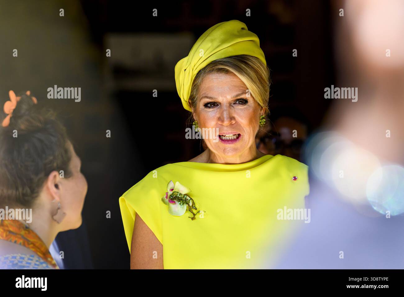 Paramaribo, The Netherlands, 2025-12-02 10:02:36 PARAMARIBO, December 2, 2025, Villa Zapakara. King Willem-Alexander and Queen Máxima are paying a state visit to the Republic of Suriname at the invitation of President Jennifer Geerlings-Simons. King Willem-Alexander and Queen Máxima are visiting Villa Zapakara, a foundation focused on young people and their development through art, culture, and education. PHOTO: NLBeeld/Patrick van Emst  Credit: NL Beeld / Patrick van Emst Stock Photo