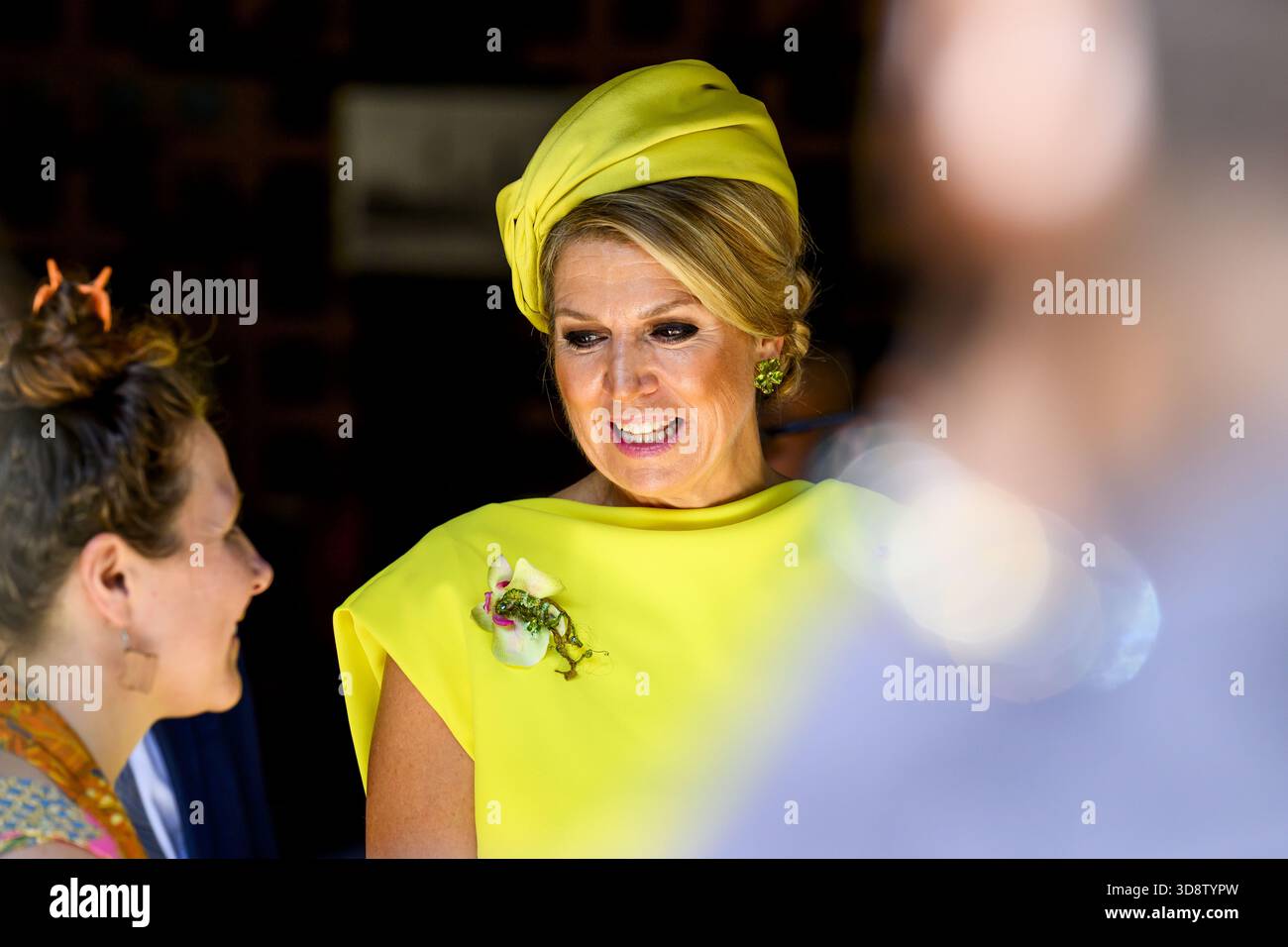 Paramaribo, The Netherlands, 2025-12-02 10:02:34 PARAMARIBO, December 2, 2025, Villa Zapakara. King Willem-Alexander and Queen Máxima are paying a state visit to the Republic of Suriname at the invitation of President Jennifer Geerlings-Simons. King Willem-Alexander and Queen Máxima are visiting Villa Zapakara, a foundation focused on young people and their development through art, culture, and education. PHOTO: NLBeeld/Patrick van Emst  Credit: NL Beeld / Patrick van Emst Stock Photo