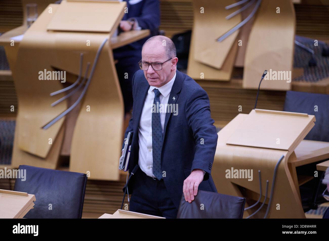 Edinburgh Scotland, UK 02 December 2025.   Minister for Agriculture and Connectivity Jim Fairlie MSP at the Scottish Parliament. credit sst/alamy live news Stock Photo