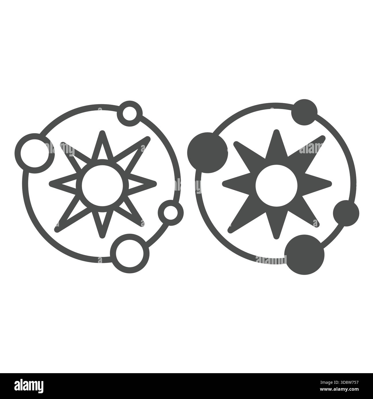 Solar system planets Black and White Stock Photos & Images - Alamy