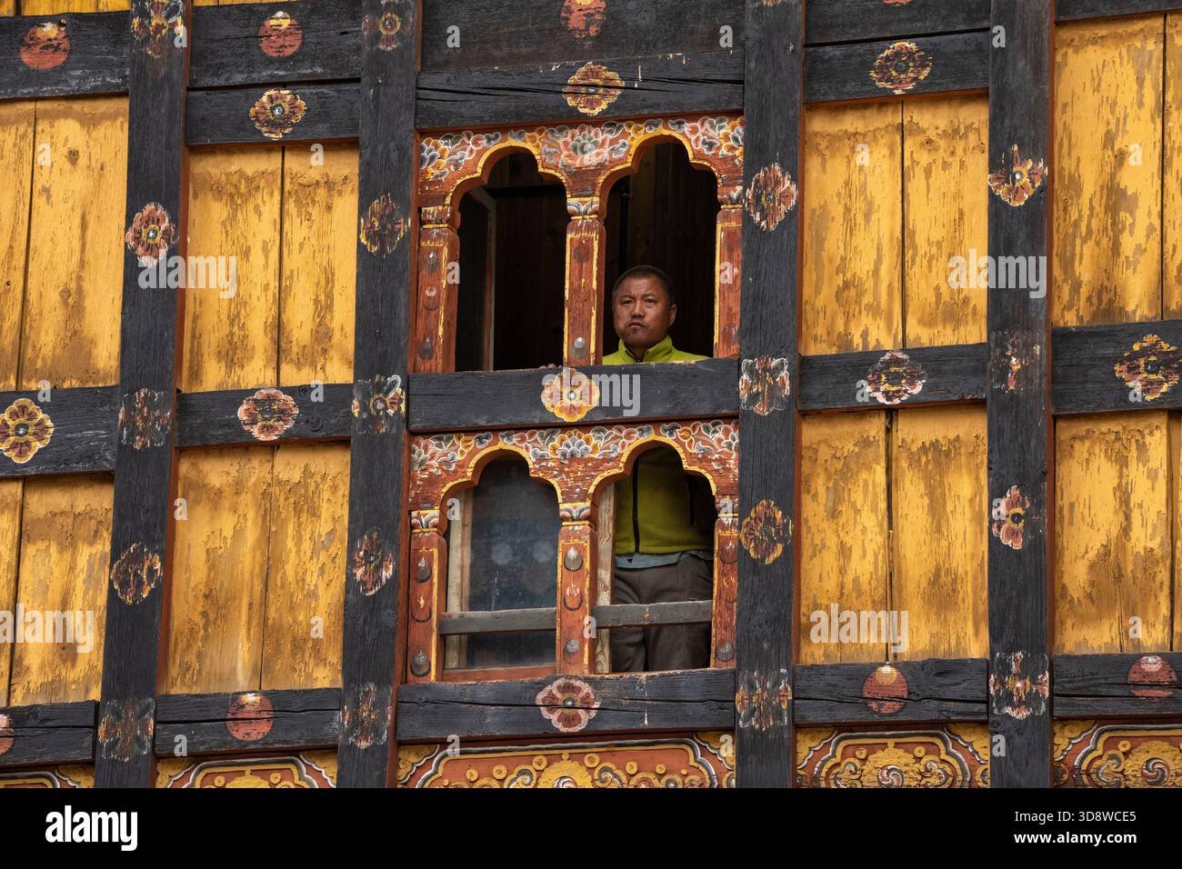 Rinpong Dzong Monastery, Paro, Bhutan. Stock Photo