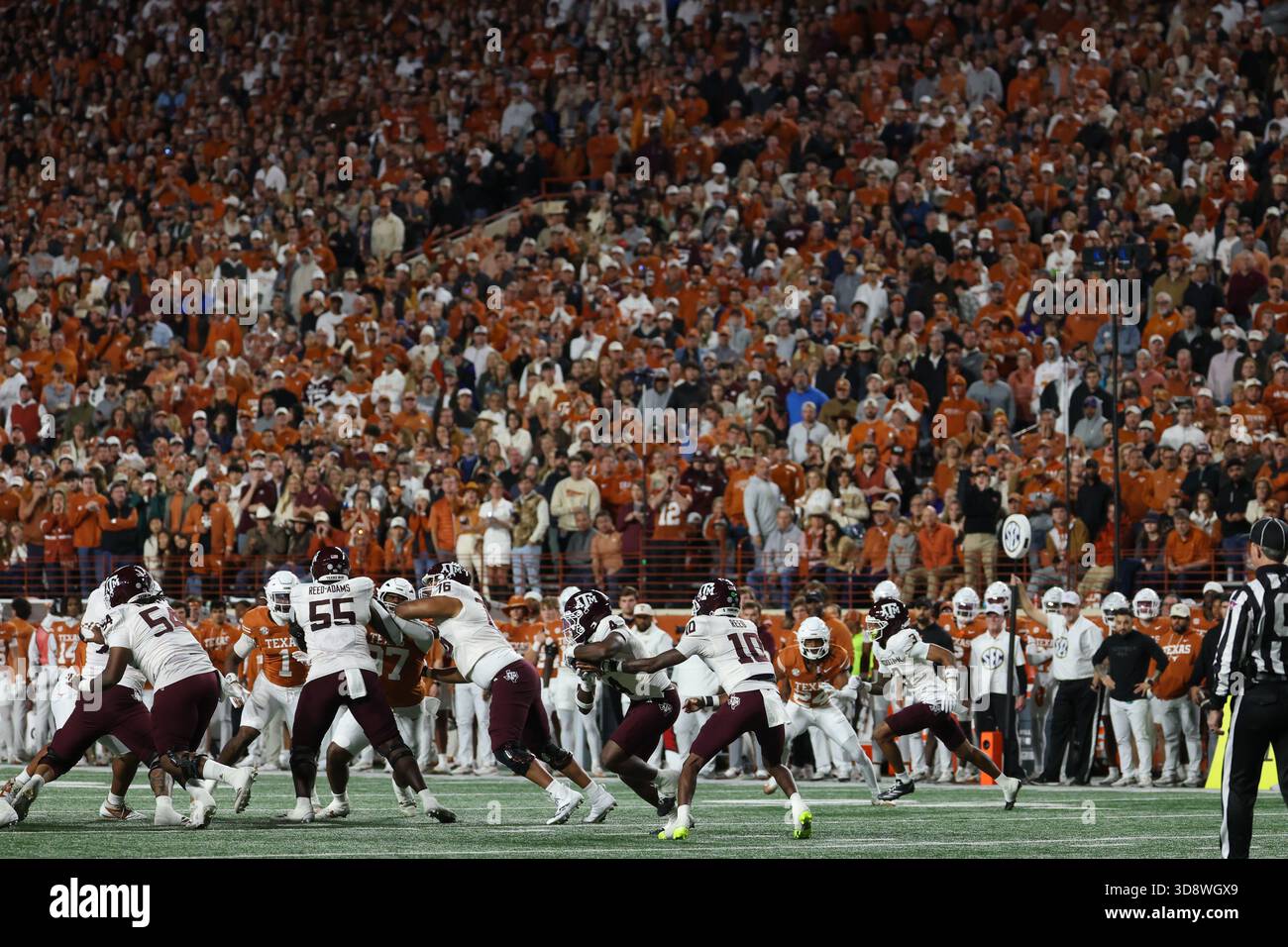 AUSTIN, TX - NOVEMBER 28: Quarterback Marcel Reed #10 of the Texas A&M ...