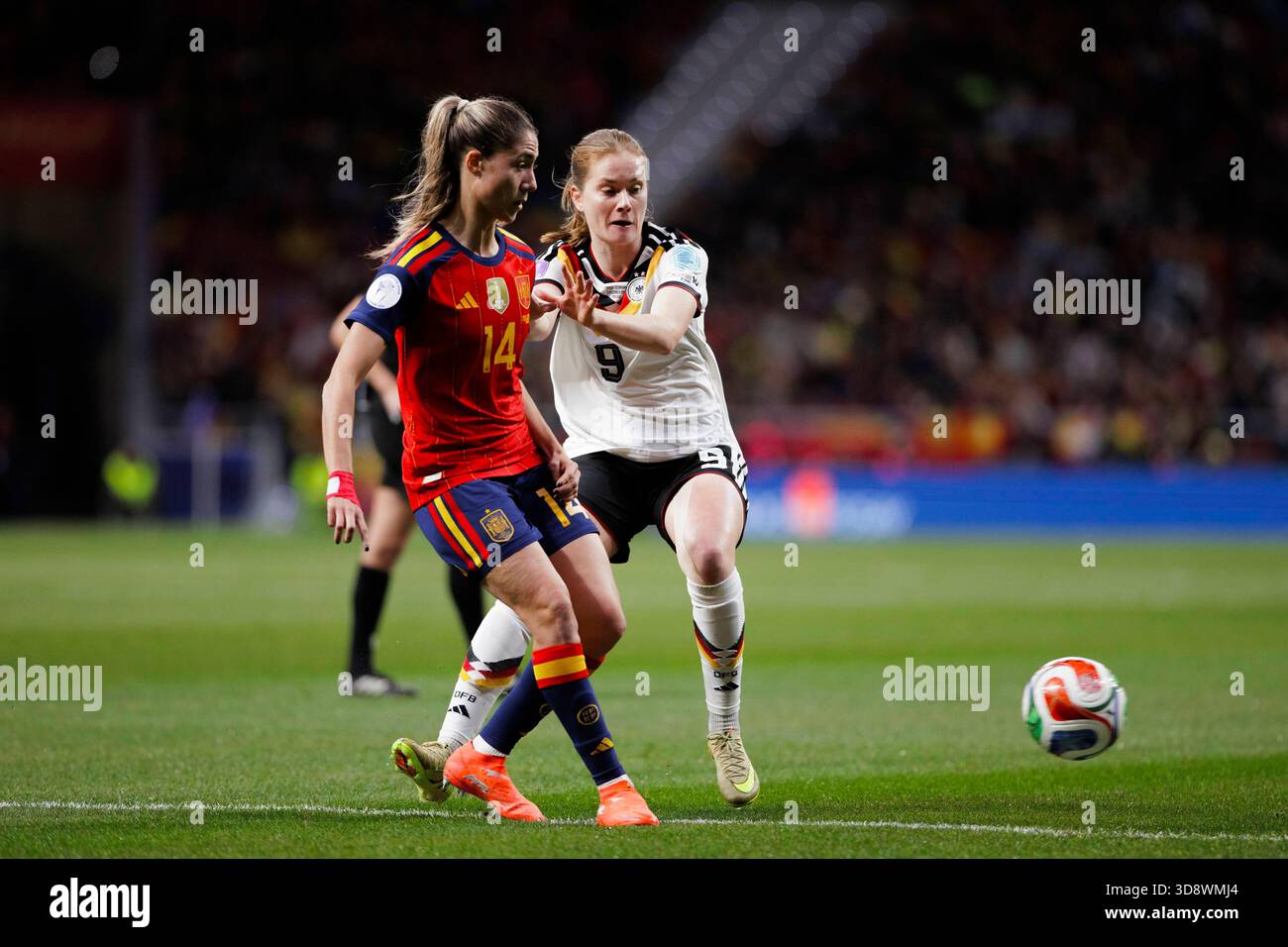 UEFA Women Nations League Final soccer match Spain vs Germany at Riyadh ...