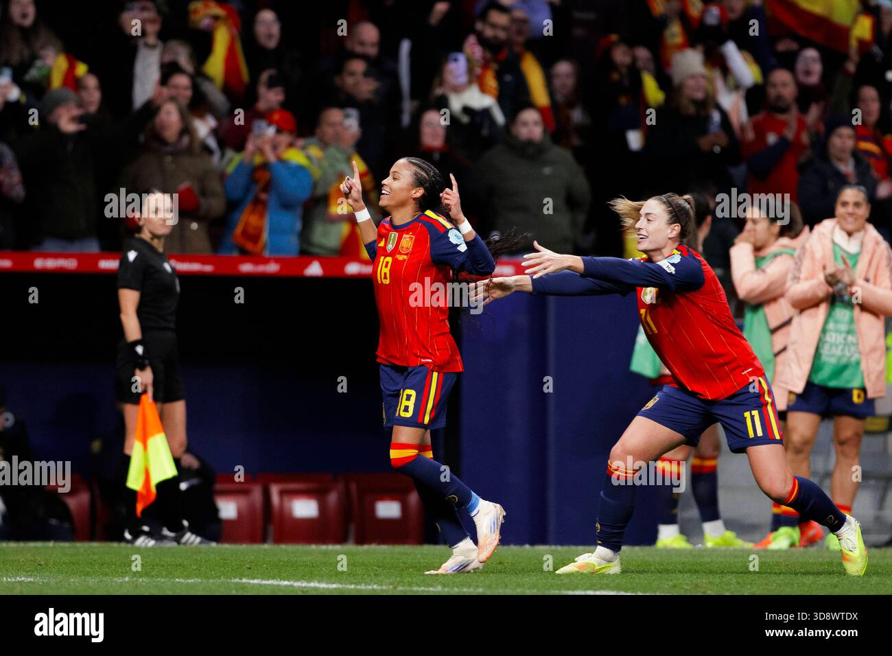 UEFA Women Nations League Final soccer match Spain vs Germany at Riyadh ...