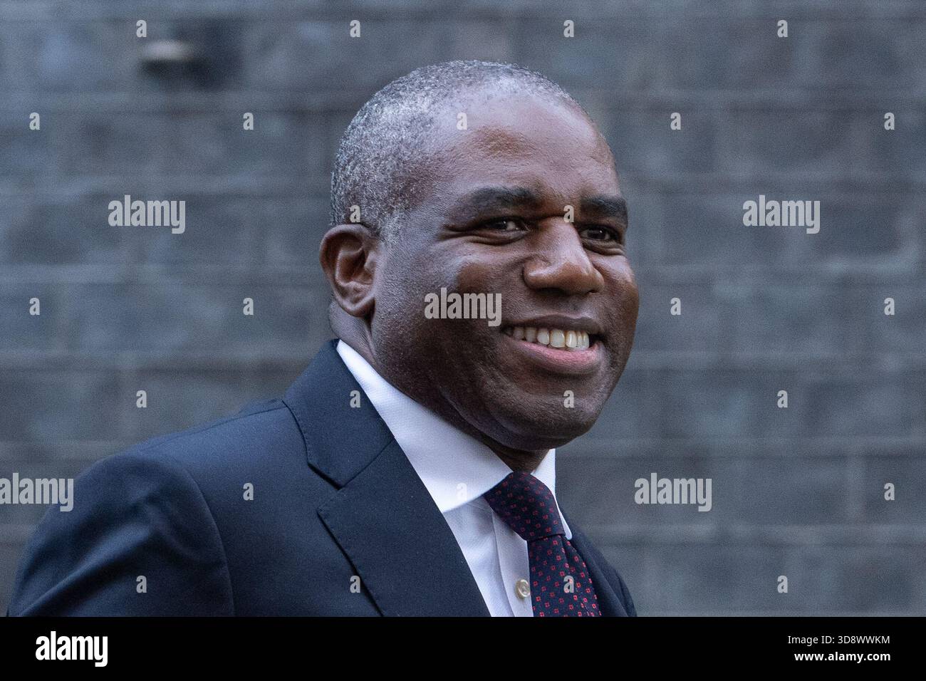 London, England, UK. 2nd Dec, 2025. Deputy Prime Minister and Justice Secretary DAVID LAMMY leaves 10 Downing Street after a Cabinet Meeting. (Credit Image: © Thomas Krych/ZUMA Press Wire) EDITORIAL USAGE ONLY! Not for Commercial USAGE! Stock Photo