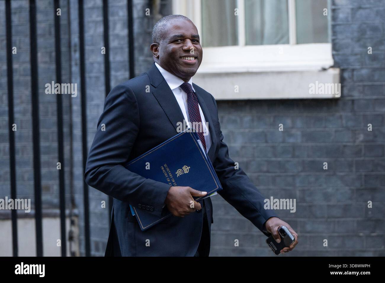 London, England, UK. 2nd Dec, 2025. Deputy Prime Minister and Justice Secretary DAVID LAMMY leaves 10 Downing Street after a Cabinet Meeting. (Credit Image: © Thomas Krych/ZUMA Press Wire) EDITORIAL USAGE ONLY! Not for Commercial USAGE! Stock Photo