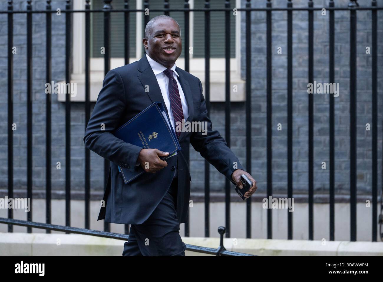London, England, UK. 2nd Dec, 2025. Deputy Prime Minister and Justice Secretary DAVID LAMMY leaves 10 Downing Street after a Cabinet Meeting. (Credit Image: © Thomas Krych/ZUMA Press Wire) EDITORIAL USAGE ONLY! Not for Commercial USAGE! Stock Photo