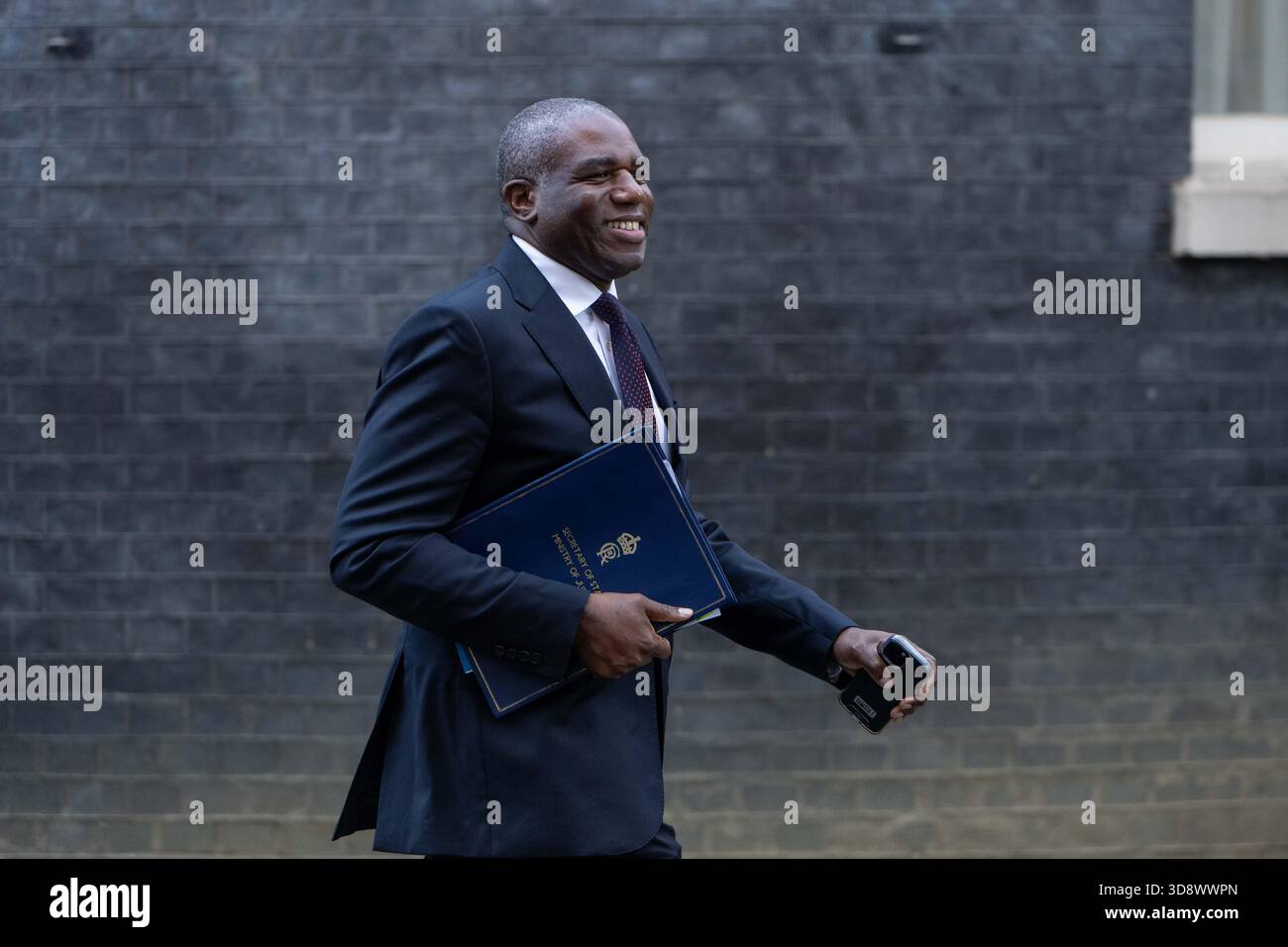London, England, UK. 2nd Dec, 2025. Deputy Prime Minister and Justice Secretary DAVID LAMMY leaves 10 Downing Street after a Cabinet Meeting. (Credit Image: © Thomas Krych/ZUMA Press Wire) EDITORIAL USAGE ONLY! Not for Commercial USAGE! Stock Photo