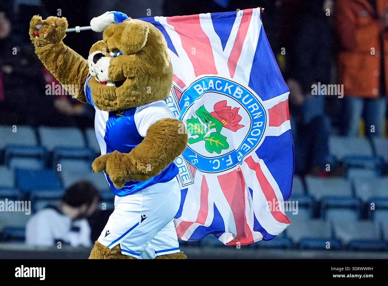Blackburn Rovers' mascot 'Rover the Dog' before the Sky Bet ...