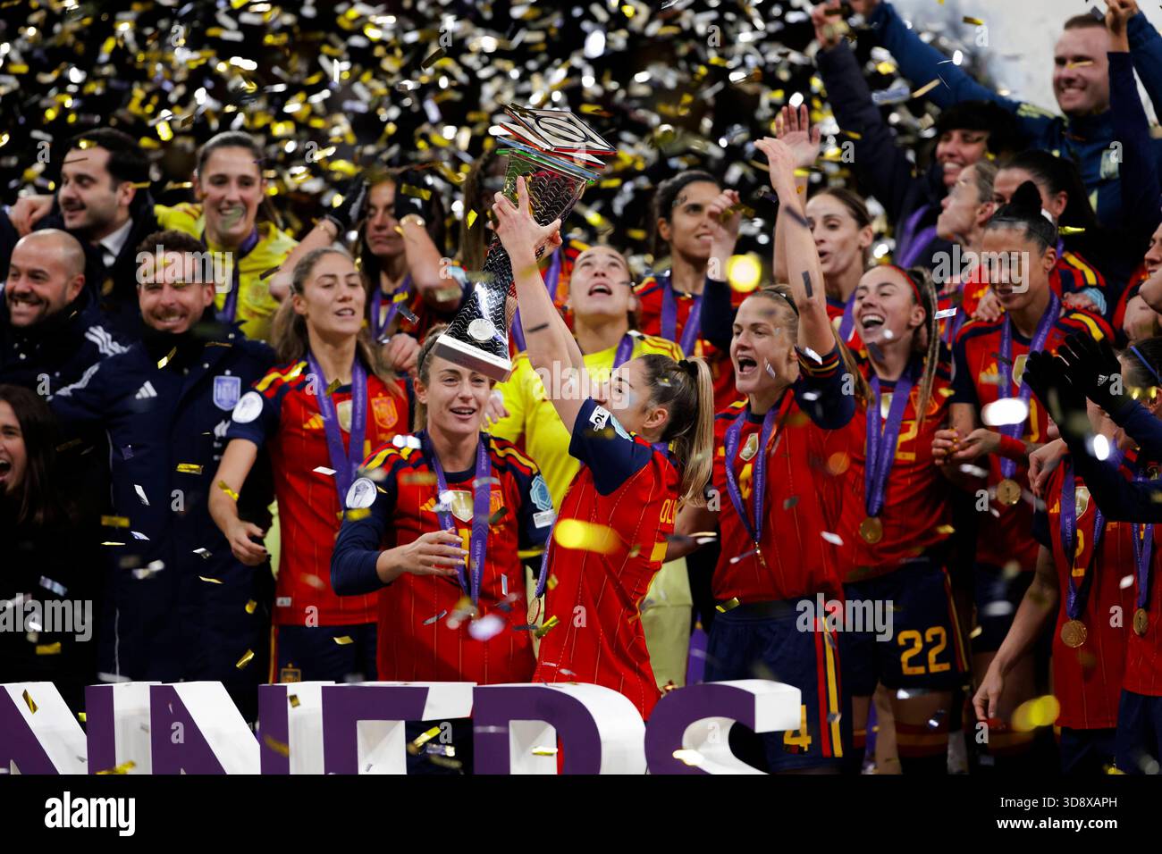 UEFA Women Nations League Final soccer match Spain vs Germany at Riyadh ...