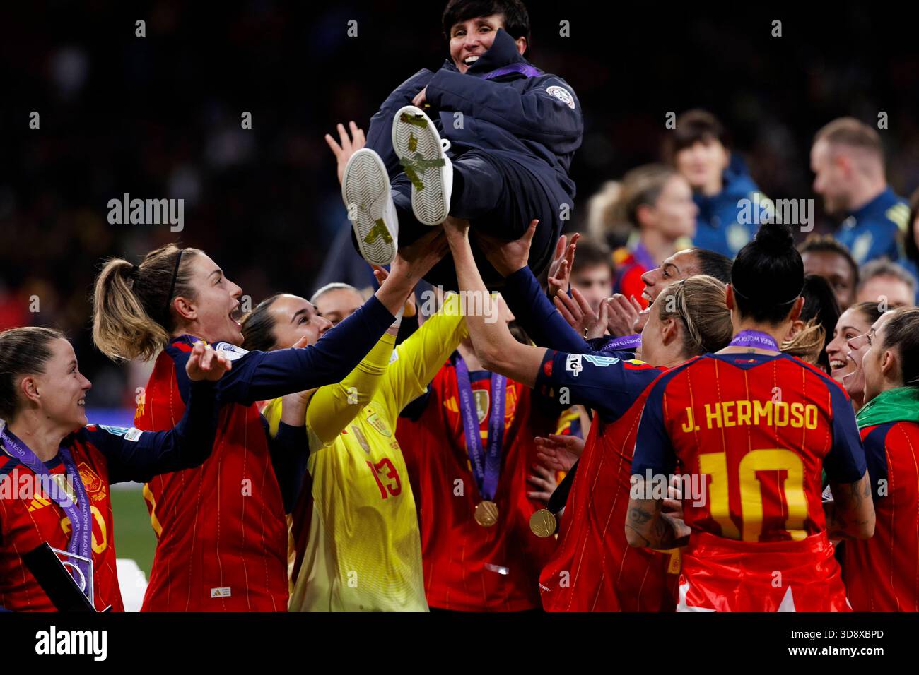 UEFA Women Nations League Final soccer match Spain vs Germany at Riyadh ...