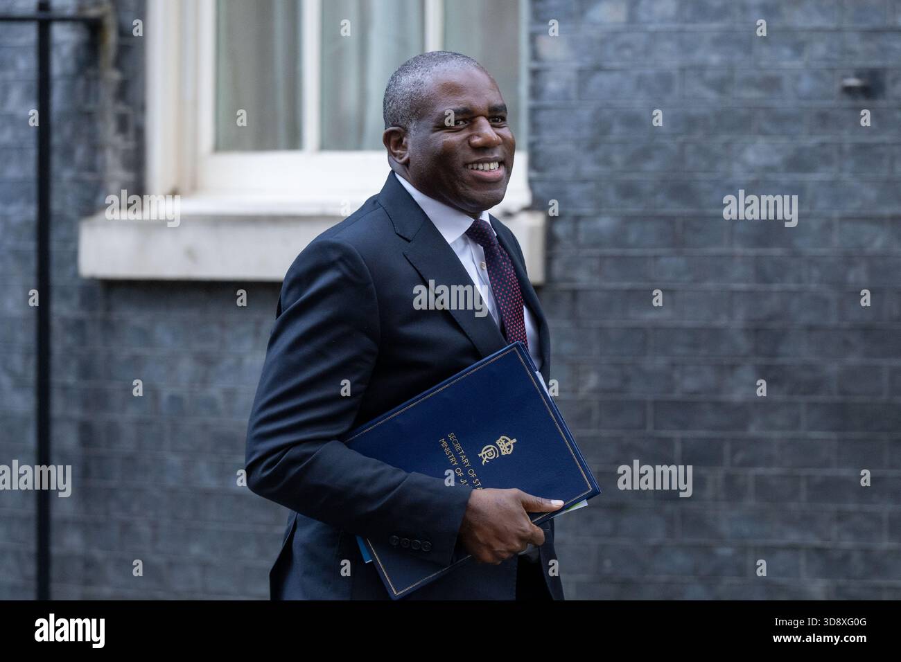 London, England, UK. 2nd Dec, 2025. Deputy Prime Minister and Justice Secretary DAVID LAMMY leaves 10 Downing Street after a Cabinet Meeting. (Credit Image: © Thomas Krych/ZUMA Press Wire) EDITORIAL USAGE ONLY! Not for Commercial USAGE! Stock Photo
