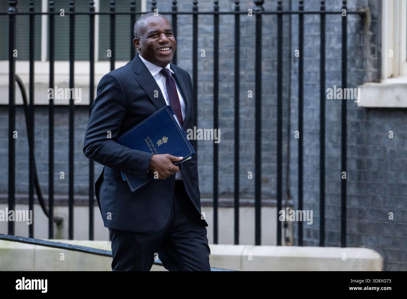 London, England, UK. 2nd Dec, 2025. Deputy Prime Minister and Justice Secretary DAVID LAMMY leaves 10 Downing Street after a Cabinet Meeting. (Credit Image: © Thomas Krych/ZUMA Press Wire) EDITORIAL USAGE ONLY! Not for Commercial USAGE! Stock Photo