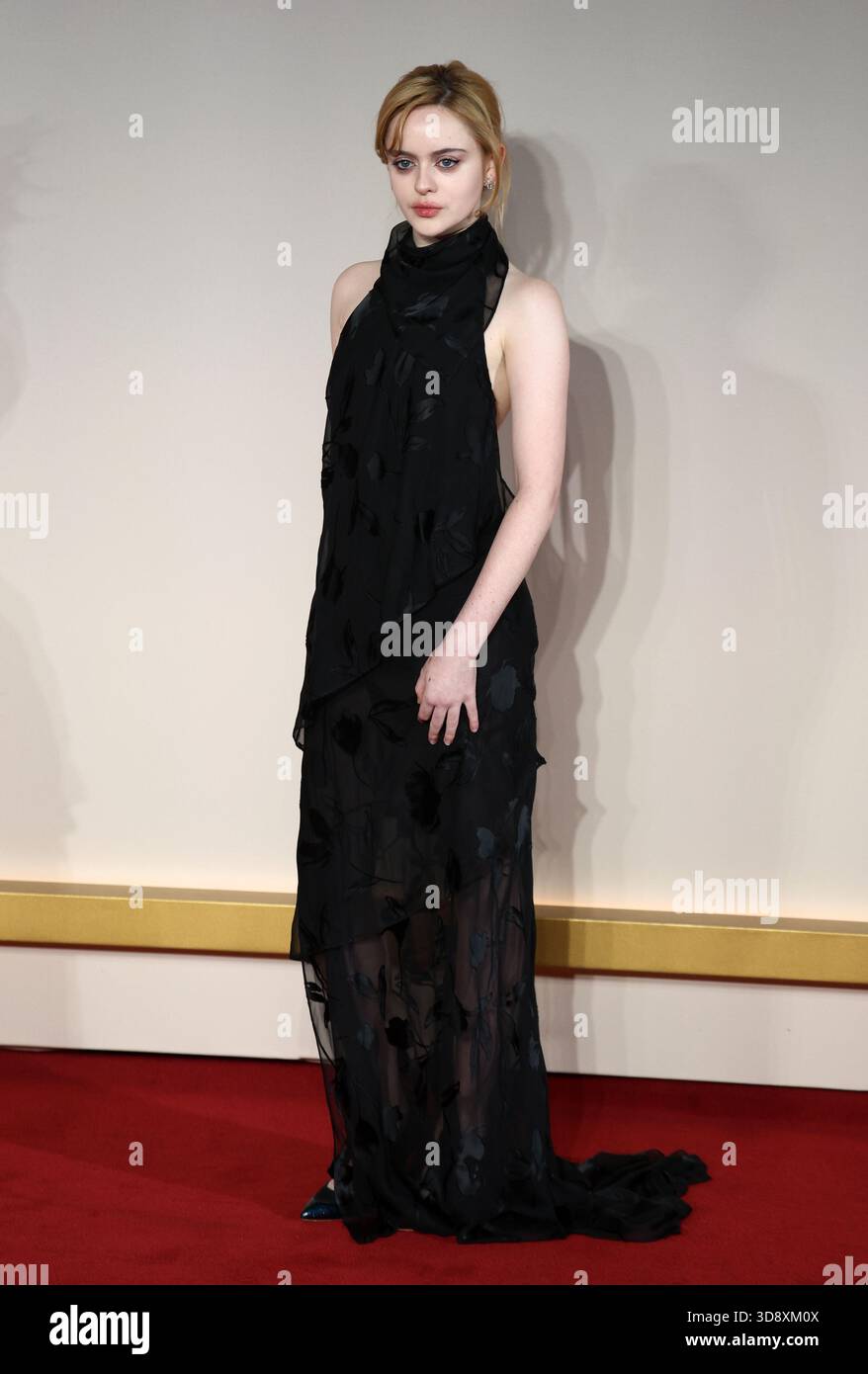 London, UK, 2nd December 2025, Viola Prettejohn attends the world premiere of Amadeus at the Odeon Luxe Leicester Square, London, UK. Credit Fred Duval / Alamy Live News Stock Photo