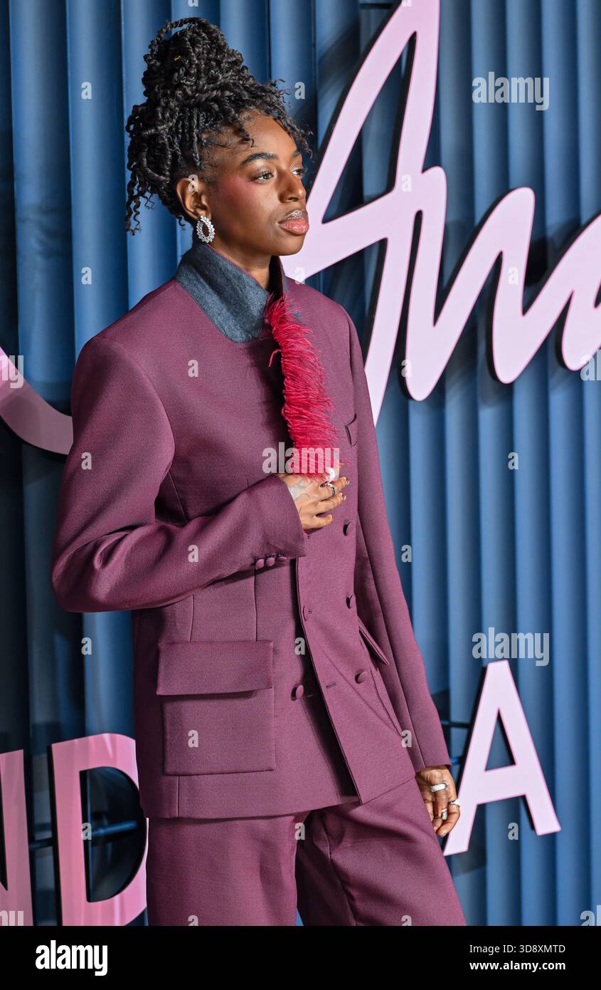 London, UK. 01st Dec, 2025. Cat Burns attends The Fashion Awards 2025 presented by Pandora in association with the British Fashion Council (BFC) at the Royal Albert Hall, London, UK. Credit: LFP/Alamy Live News Stock Photo