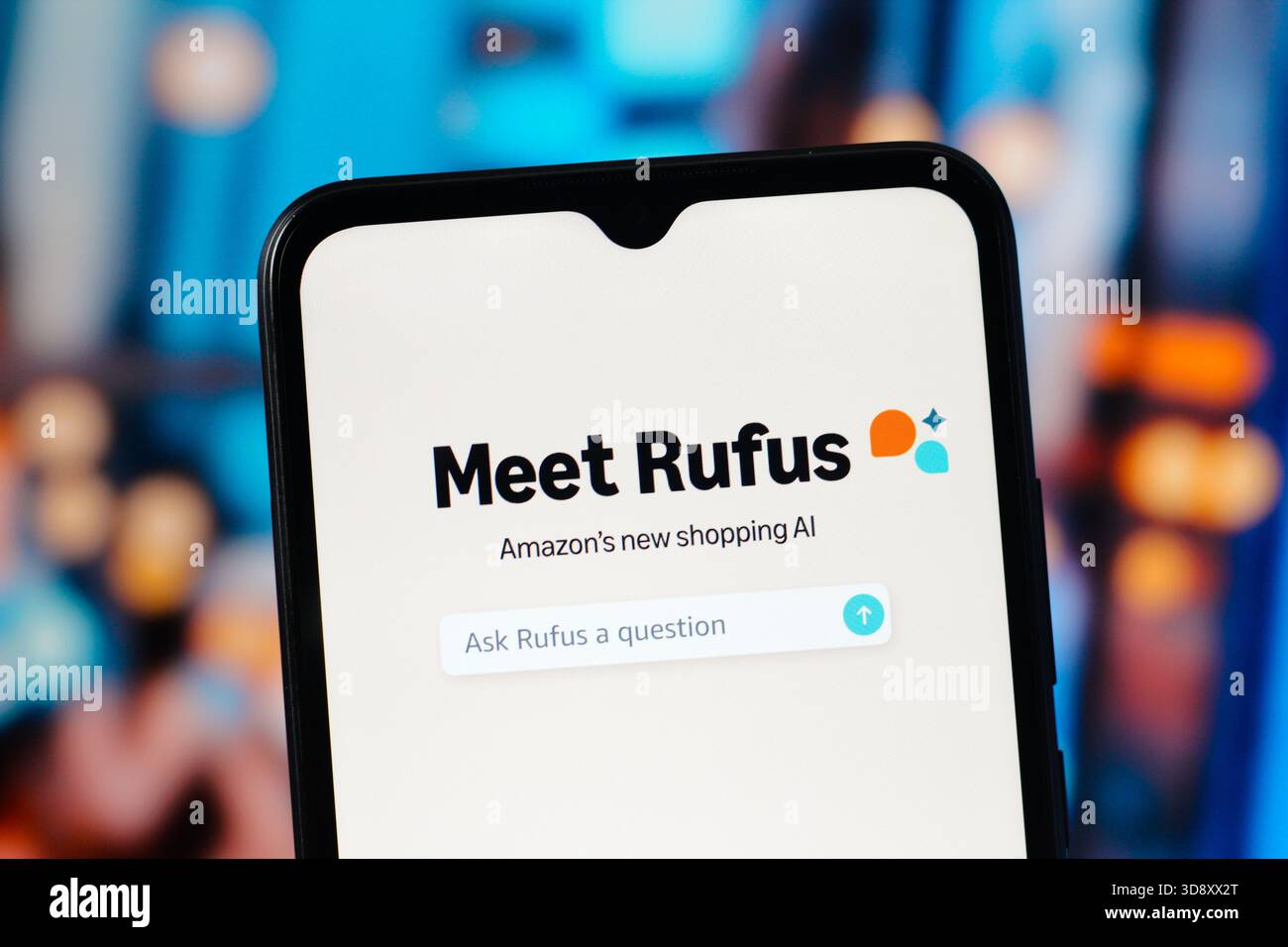 December 2, 2025, Canada: In this photo illustration, the Amazon Rufus ...