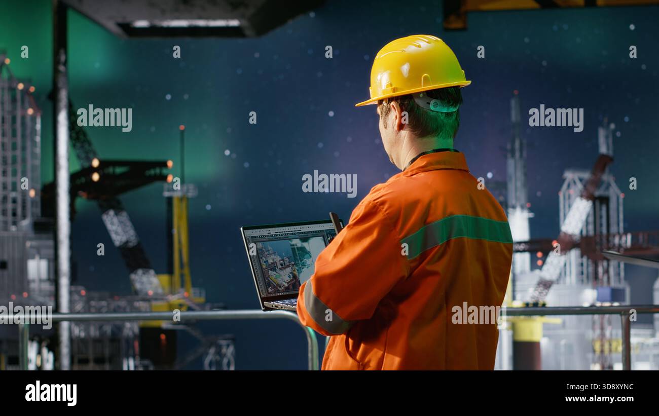 Offshore engineer managing risk assessment and emission tracking under ...