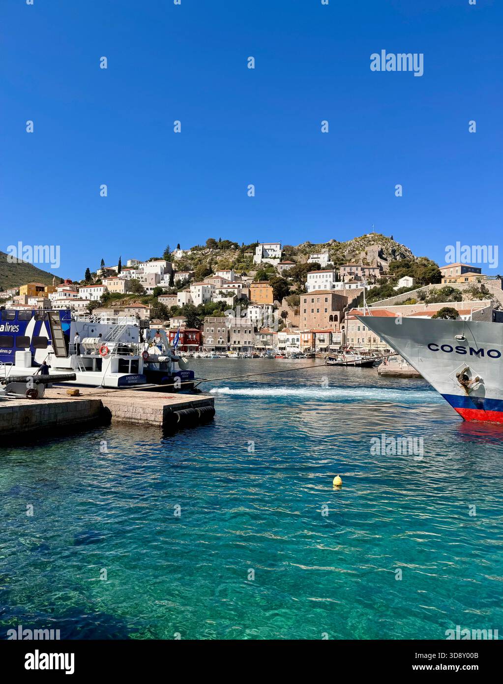 Island of Hydra in Greece - Smartphone Captured Stock Image